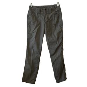 Sonoma Size 6 Gray Original Straight Leg Twill Pants Casual Pockets